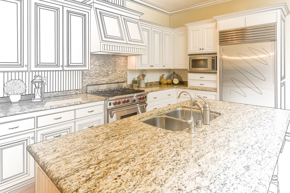 Beautiful,Custom,Kitchen,Design,Drawing,And,Gradated,Photo,Combination.